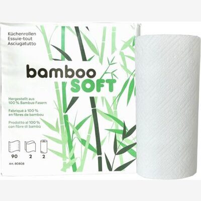 BambooSoft Küchenrolle 2-lagig (40 Rollen)