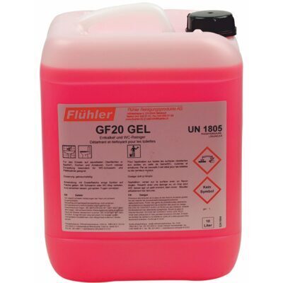 GF20 GEL Détartrant/Nettoyant pour toilettes